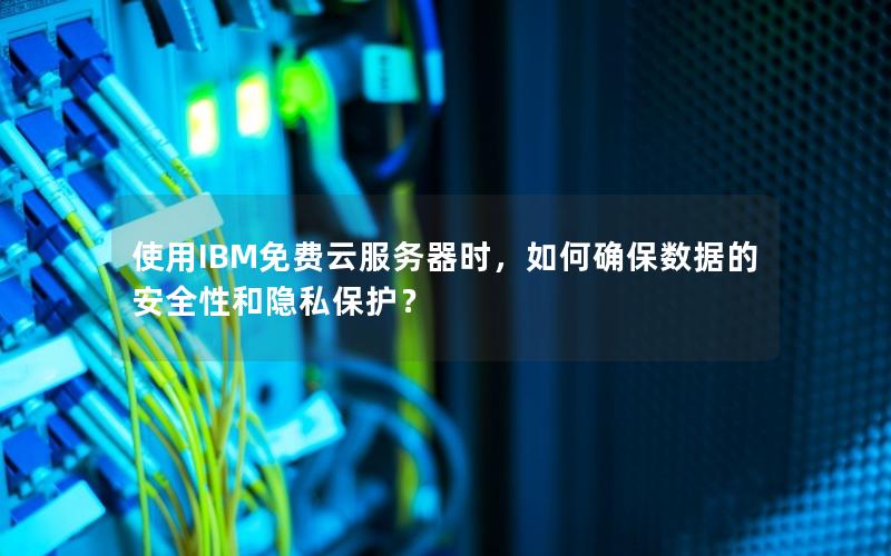使用IBM免费云服务器时，如何确保数据的安全性和隐私保护？
