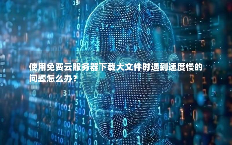 使用免费云服务器下载大文件时遇到速度慢的问题怎么办？