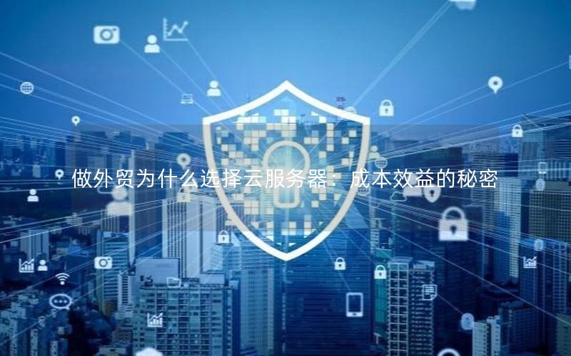 做外贸为什么选择云服务器：成本效益的秘密