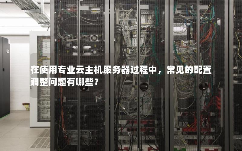 在使用专业云主机服务器过程中，常见的配置调整问题有哪些？
