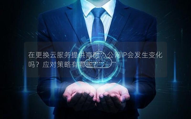 在更换云服务提供商时，公网IP会发生变化吗？应对策略有哪些？