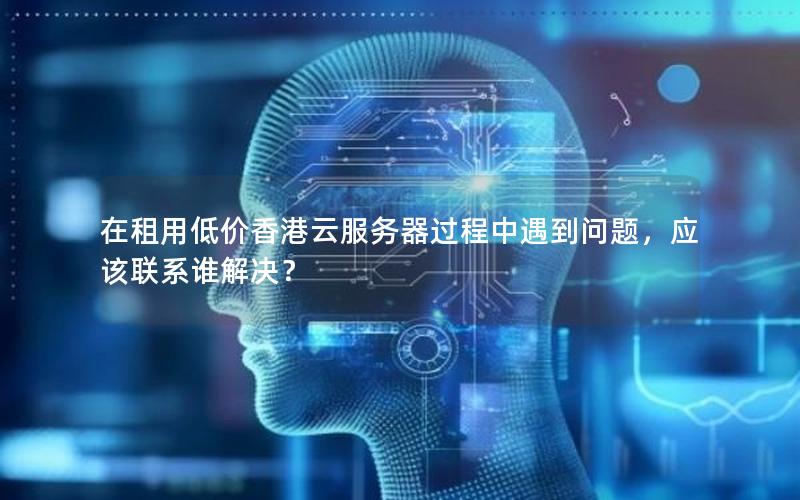 在租用低价香港云服务器过程中遇到问题，应该联系谁解决？