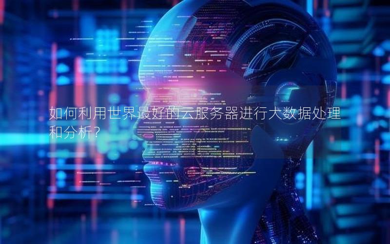 如何利用世界最好的云服务器进行大数据处理和分析？