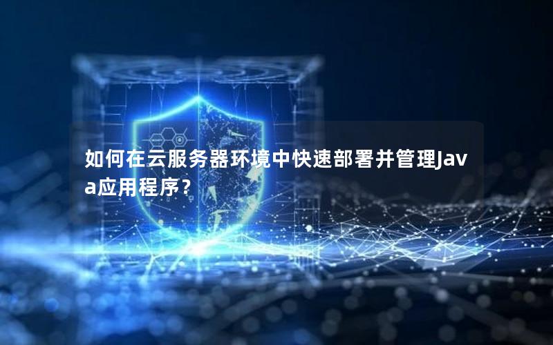 如何在云服务器环境中快速部署并管理Java应用程序？