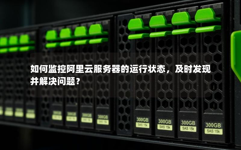 如何监控阿里云服务器的运行状态，及时发现并解决问题？