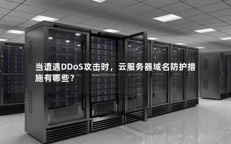 当遭遇DDoS攻击时，云服务器域名防护措施有哪些？