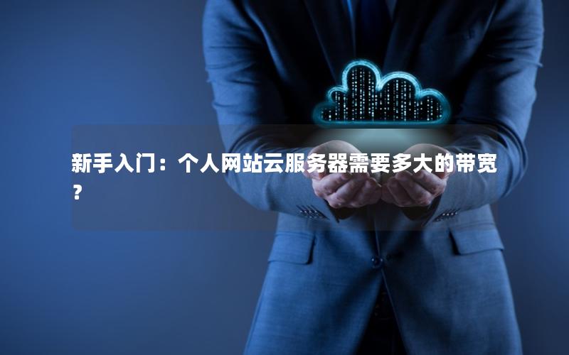新手入门：个人网站云服务器需要多大的带宽？