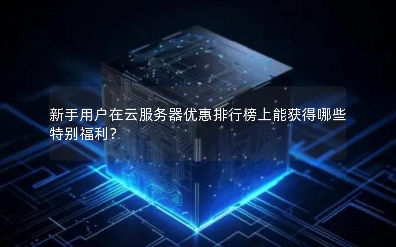 新手用户在云服务器优惠排行榜上能获得哪些特别福利？