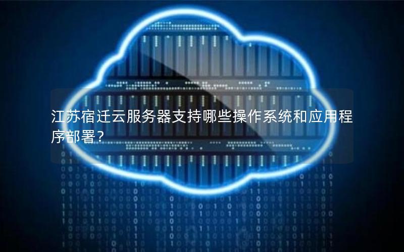江苏宿迁云服务器支持哪些操作系统和应用程序部署？