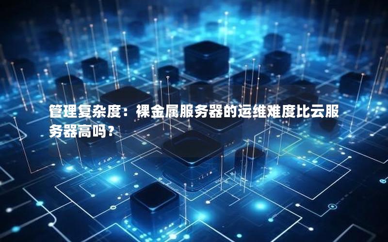 管理复杂度：裸金属服务器的运维难度比云服务器高吗？
