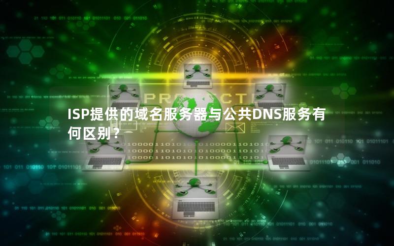 ISP提供的域名服务器与公共DNS服务有何区别？