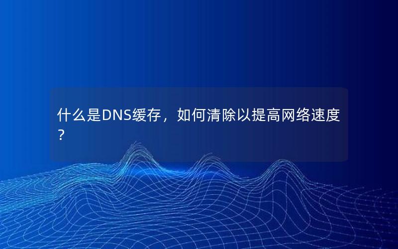 什么是DNS缓存，如何清除以提高网络速度？