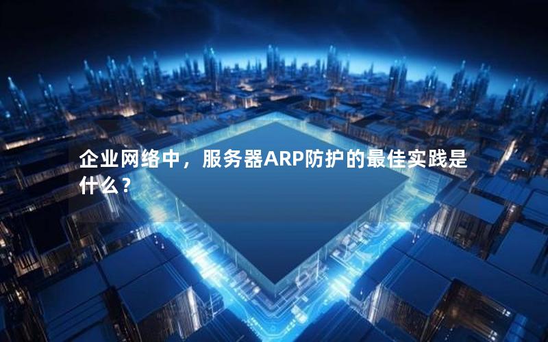 企业网络中，服务器ARP防护的最佳实践是什么？