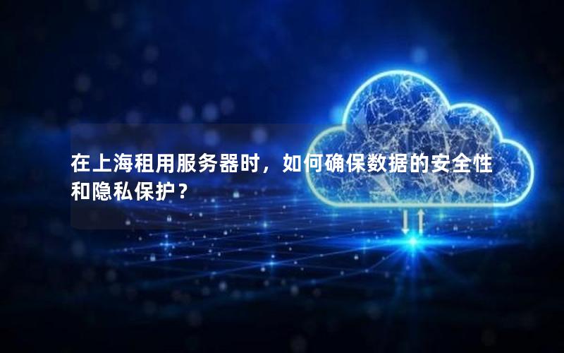 在上海租用服务器时，如何确保数据的安全性和隐私保护？