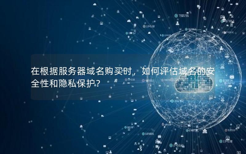 在根据服务器域名购买时，如何评估域名的安全性和隐私保护？