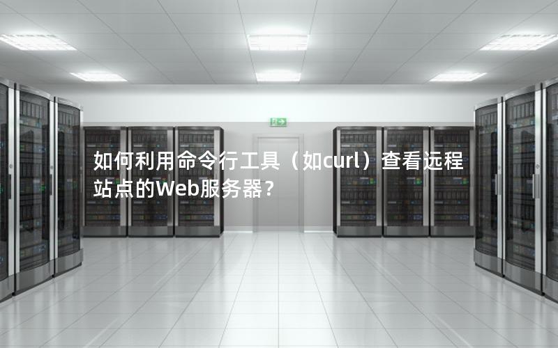 如何利用命令行工具（如curl）查看远程站点的Web服务器？