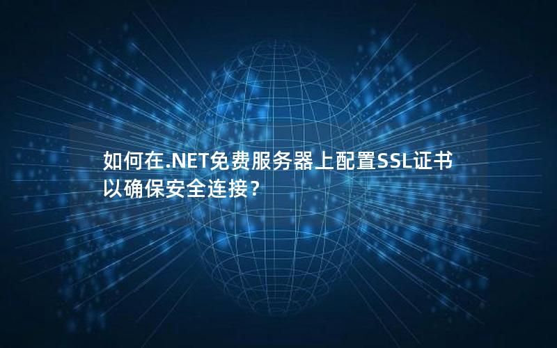 如何在.NET免费服务器上配置SSL证书以确保安全连接？