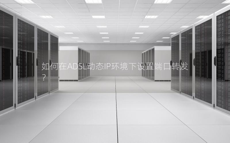 如何在ADSL动态IP环境下设置端口转发？