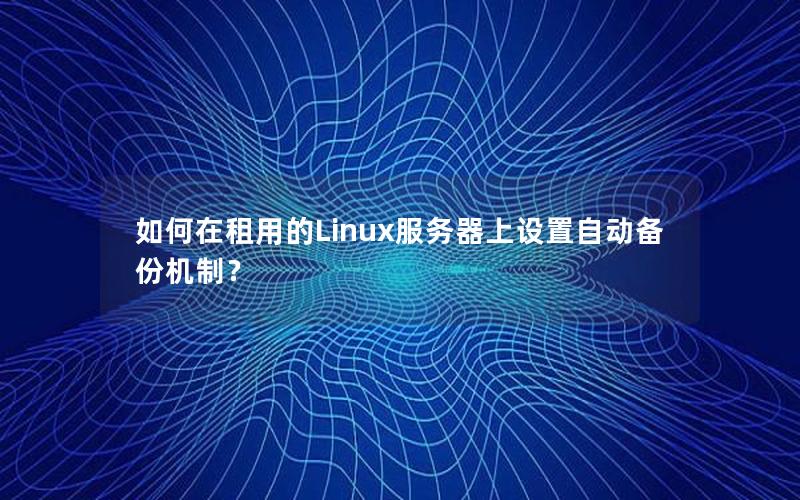 如何在租用的Linux服务器上设置自动备份机制？