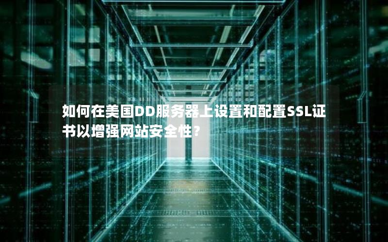 如何在美国DD服务器上设置和配置SSL证书以增强网站安全性？