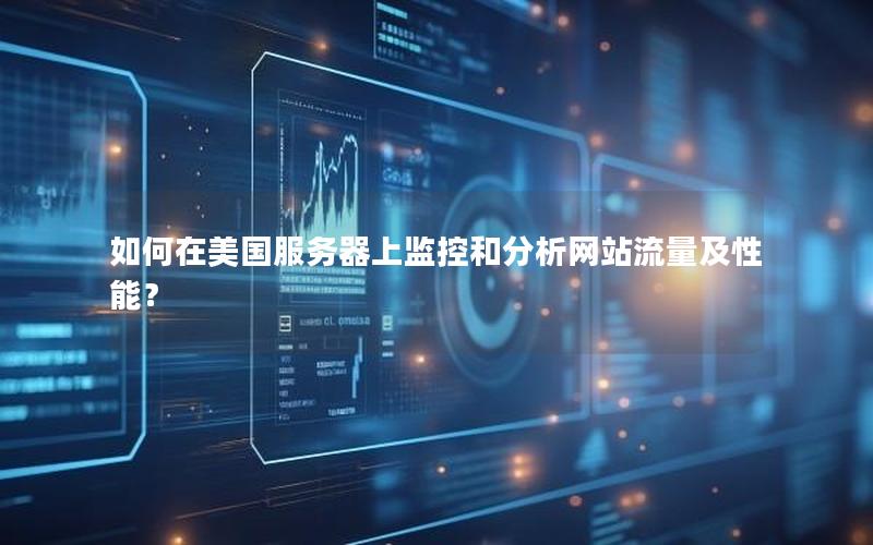 如何在美国服务器上监控和分析网站流量及性能？