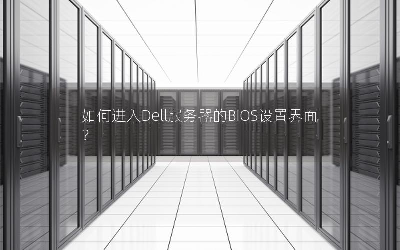 如何进入Dell服务器的BIOS设置界面？