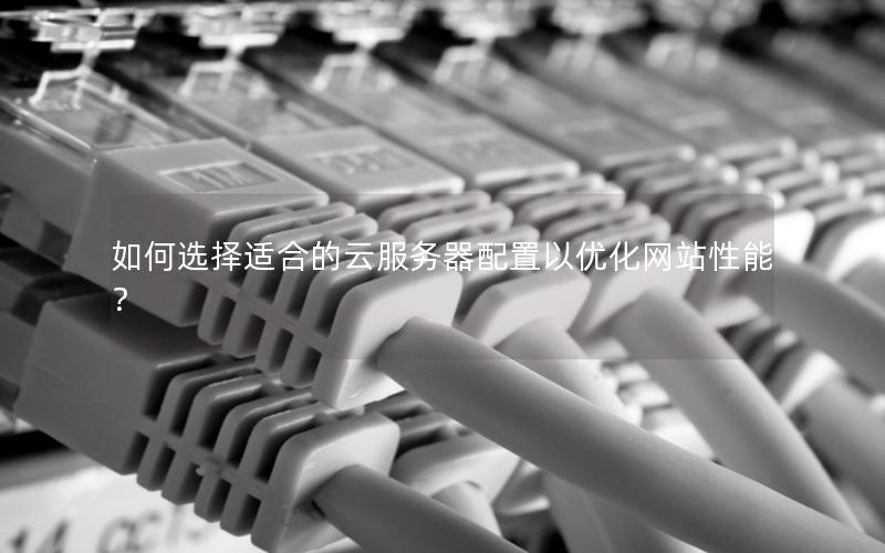 如何选择适合的云服务器配置以优化网站性能？