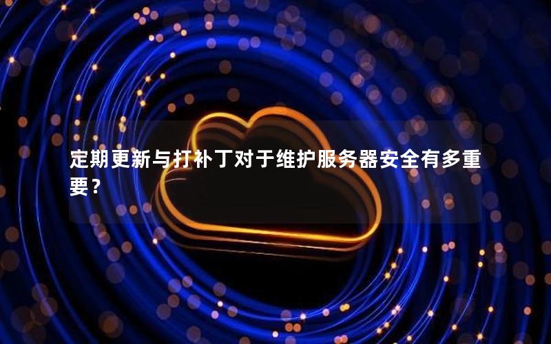 定期更新与打补丁对于维护服务器安全有多重要？