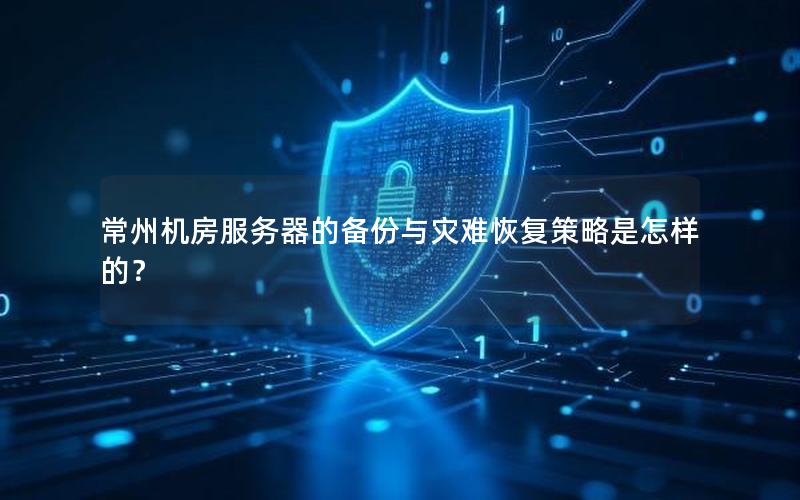 常州机房服务器的备份与灾难恢复策略是怎样的？