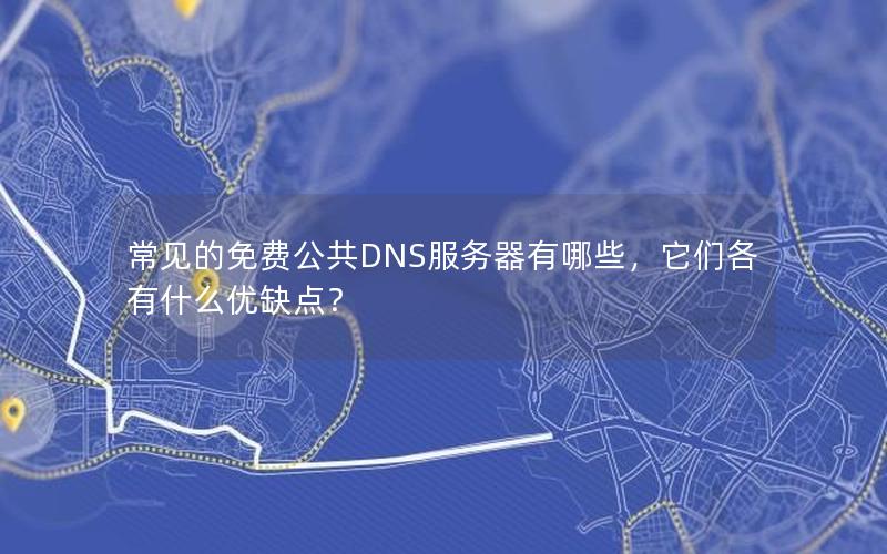 常见的免费公共DNS服务器有哪些，它们各有什么优缺点？
