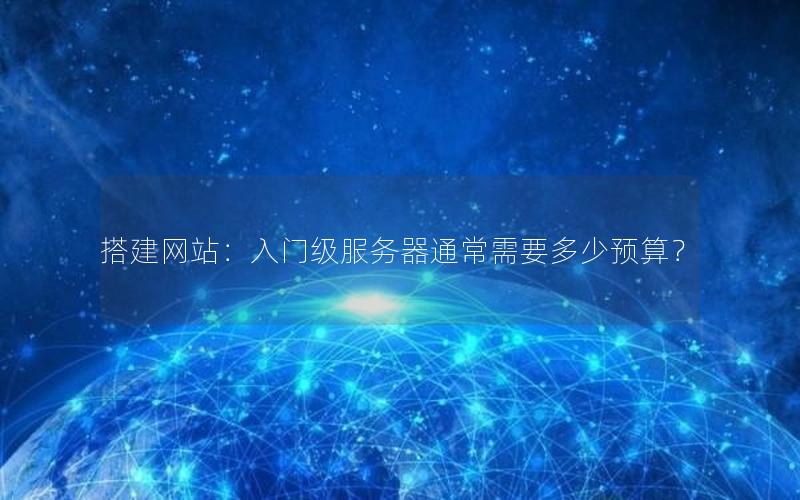 搭建网站：入门级服务器通常需要多少预算？