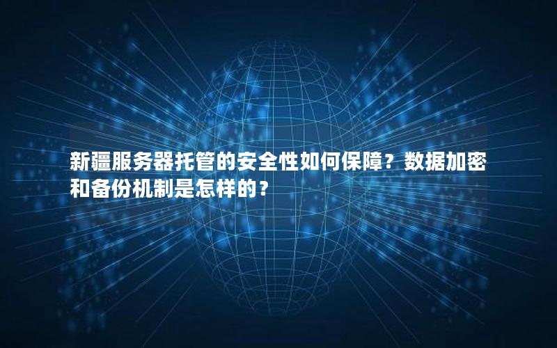 新疆服务器托管的安全性如何保障？数据加密和备份机制是怎样的？