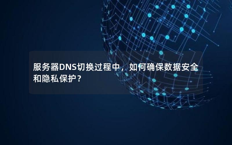服务器DNS切换过程中，如何确保数据安全和隐私保护？