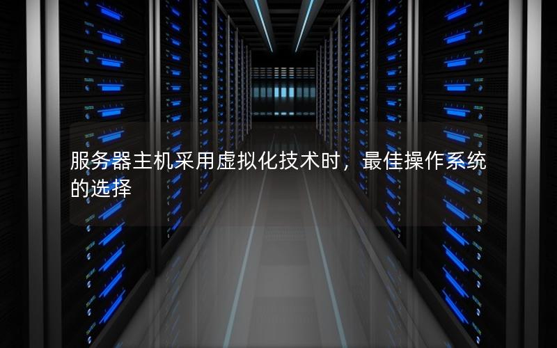 服务器主机采用虚拟化技术时，最佳操作系统的选择