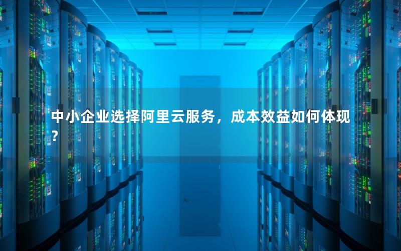 中小企业选择阿里云服务，成本效益如何体现？