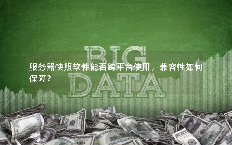 服务器快照软件能否跨平台使用，兼容性如何保障？
