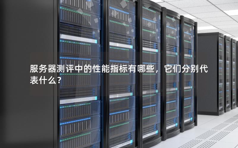 服务器测评中的性能指标有哪些，它们分别代表什么？