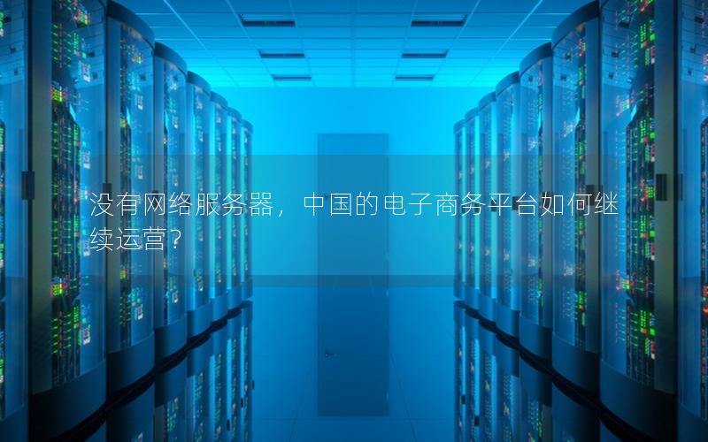 没有网络服务器，中国的电子商务平台如何继续运营？
