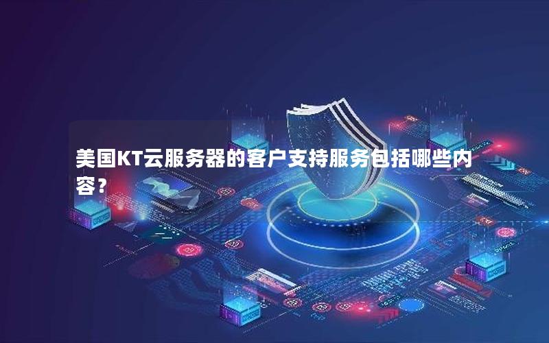 美国KT云服务器的客户支持服务包括哪些内容？