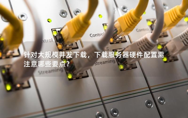 针对大规模并发下载，下载服务器硬件配置需注意哪些要点？