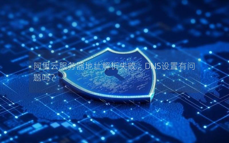 阿里云服务器地址解析失败，DNS设置有问题吗？