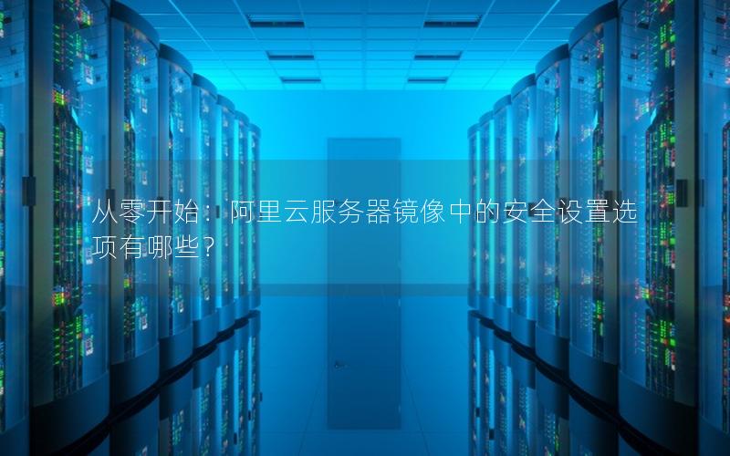 从零开始：阿里云服务器镜像中的安全设置选项有哪些？
