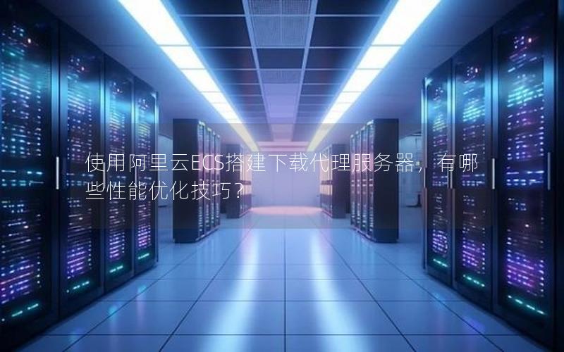 使用阿里云ECS搭建下载代理服务器，有哪些性能优化技巧？