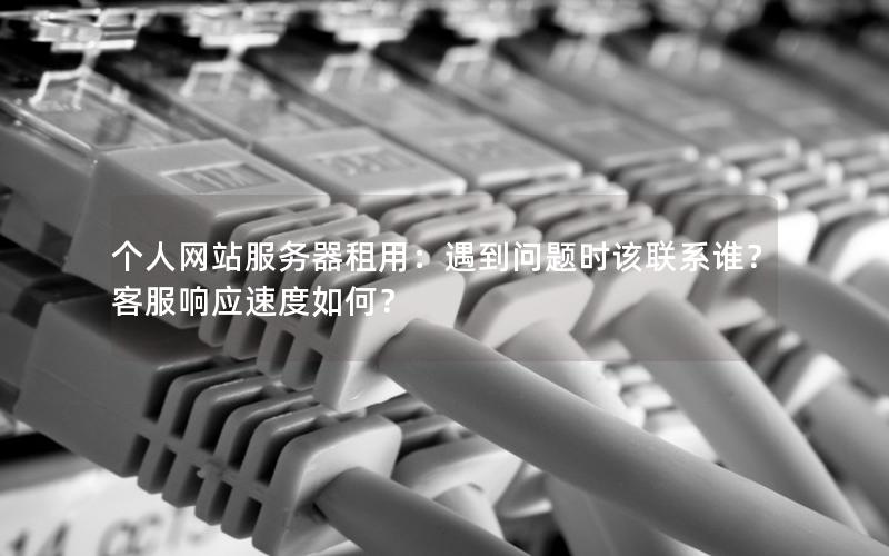 个人网站服务器租用：遇到问题时该联系谁？客服响应速度如何？
