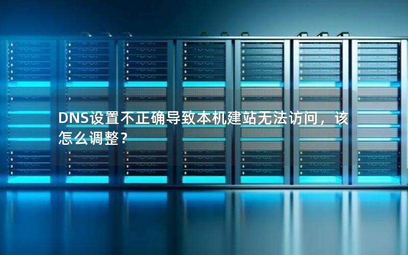 DNS设置不正确导致本机建站无法访问，该怎么调整？