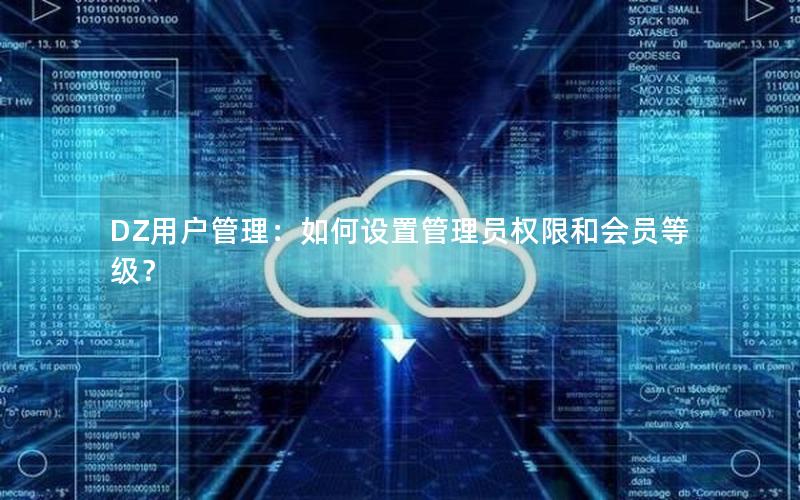DZ用户管理：如何设置管理员权限和会员等级？