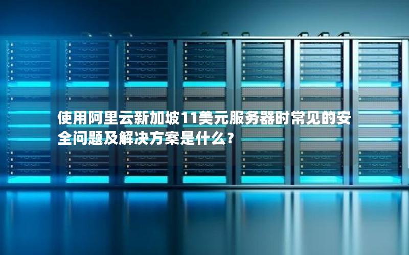 使用阿里云新加坡11美元服务器时常见的安全问题及解决方案是什么？