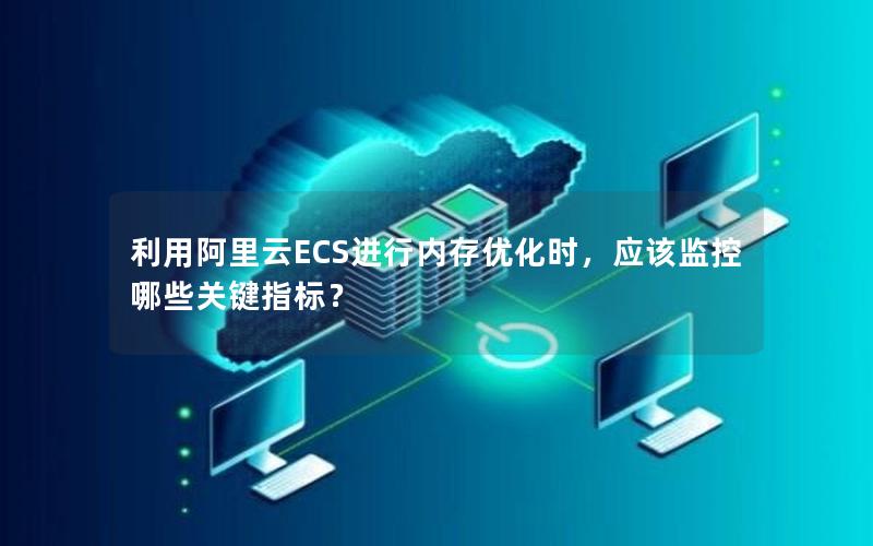 利用阿里云ECS进行内存优化时，应该监控哪些关键指标？