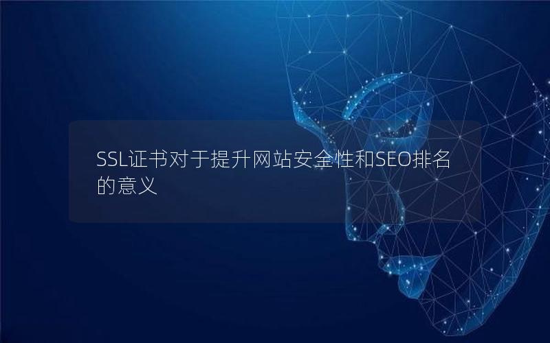 SSL证书对于提升网站安全性和SEO排名的意义