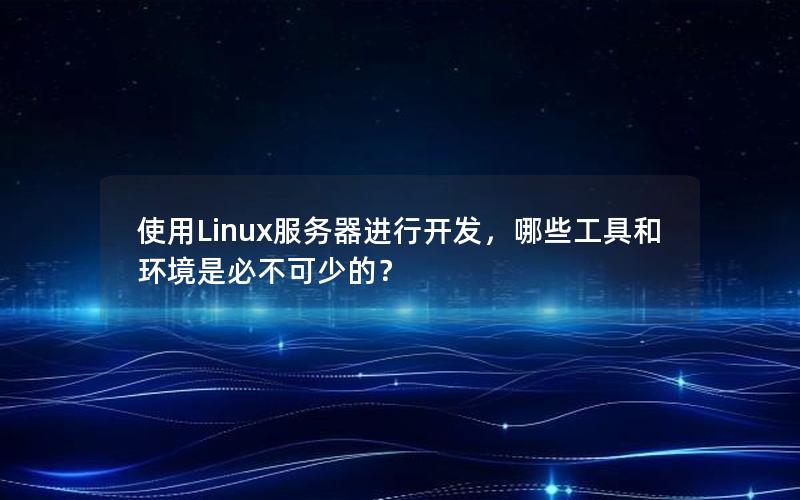 使用Linux服务器进行开发，哪些工具和环境是必不可少的？